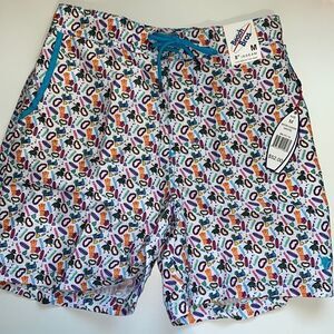 🔥Beach Bros micro hawaii white beach,pool short sz M New